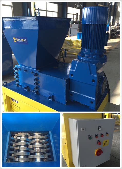 Mini double shaft shredder machine